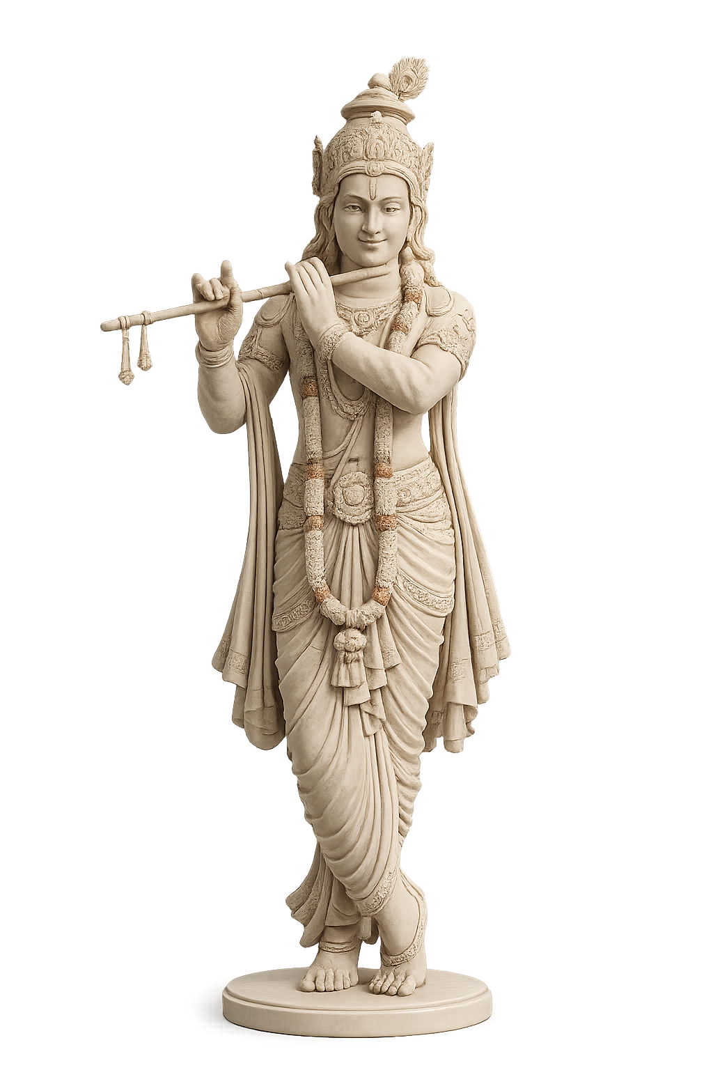Krishna Standing Playing Flute 3D Model (5 Inch)